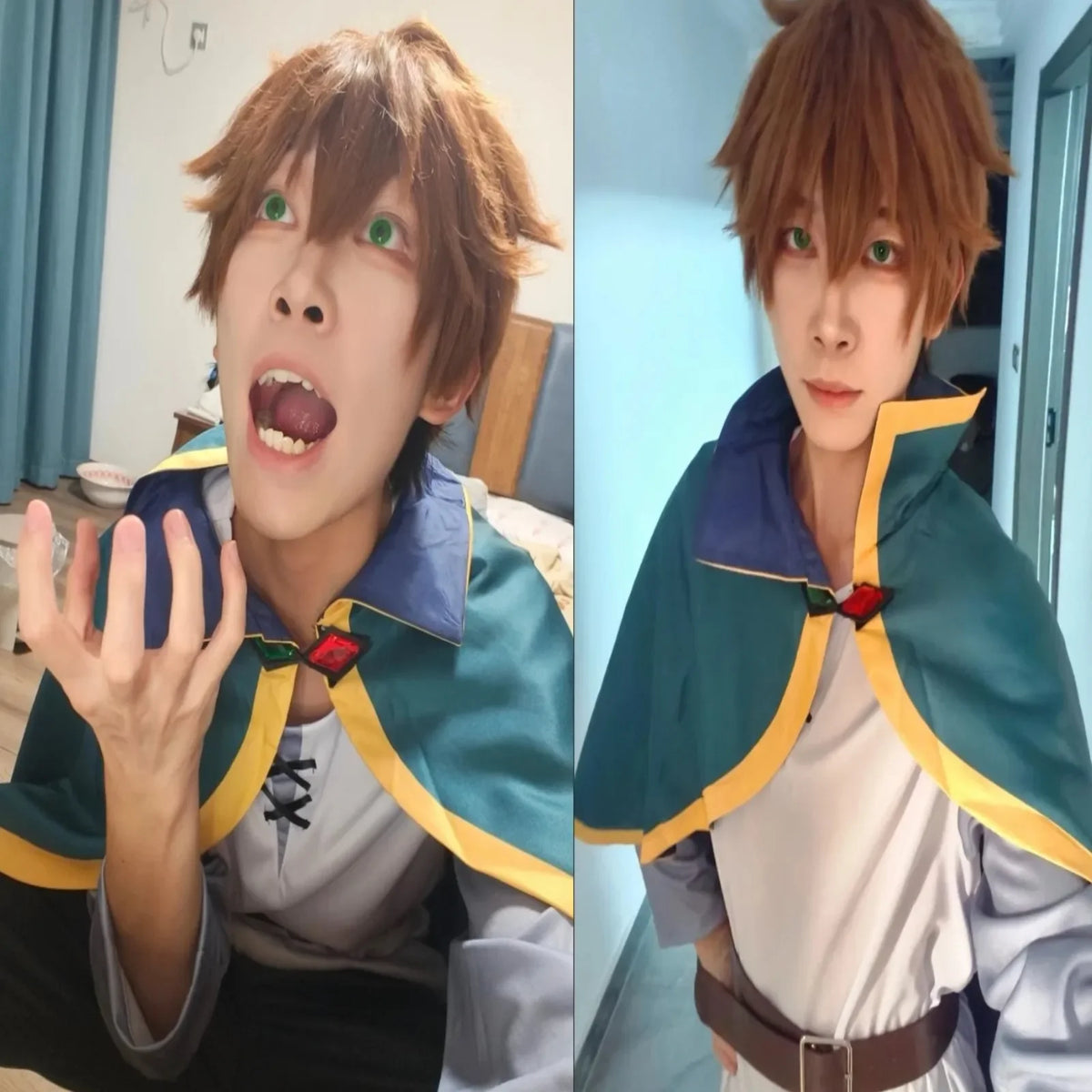 Satou Kazuma Cosplay Costume Wig Anime Kono Subarashi Sekai Ni