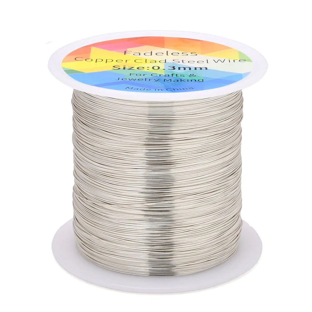 100m/328ft Fadeless Copper Clad Steel Wire Bendable Metal Sculpting