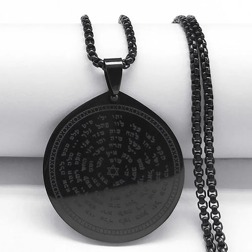 Jewish Bible Stainless Steel Hexagram Chain Necklace Women/Men 72