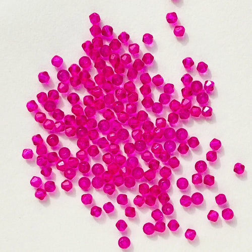 100PCS 4MM Shiny Faceted Austria Crystal Beads Bicone Beads Loose