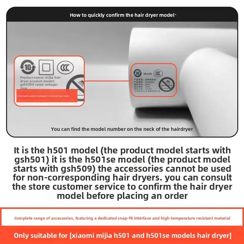 Suitable for Xiaomi Mijia H501/H501SE Dryer Curling Hood Magnetic