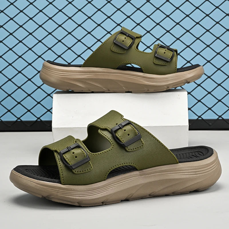 Summer New Men's Sandals Outdoor Fashion Comfortable Thick Bottom