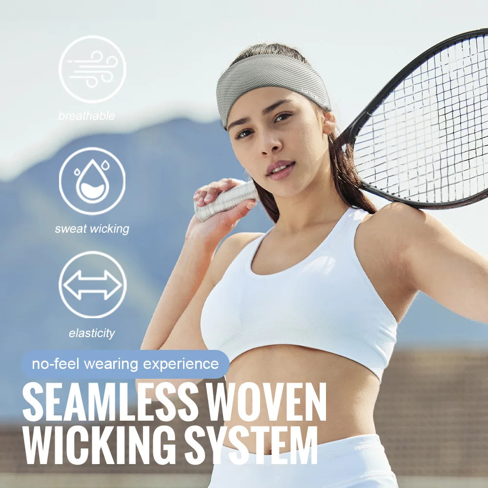 Summer Sport Headband Breathable Fitness Sweatband Non Slip Elastic