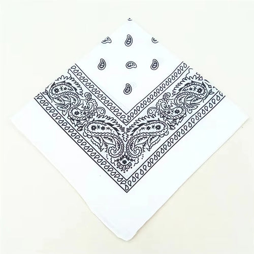 1-4Pcs Fashion Hip Hop Cotton Bandana Square Scarf 54cm*54cm Black Red