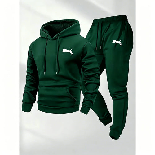 2026 Hot Selling Men's Hooded Sweatshirt & Pants Set Casual Tracksuit