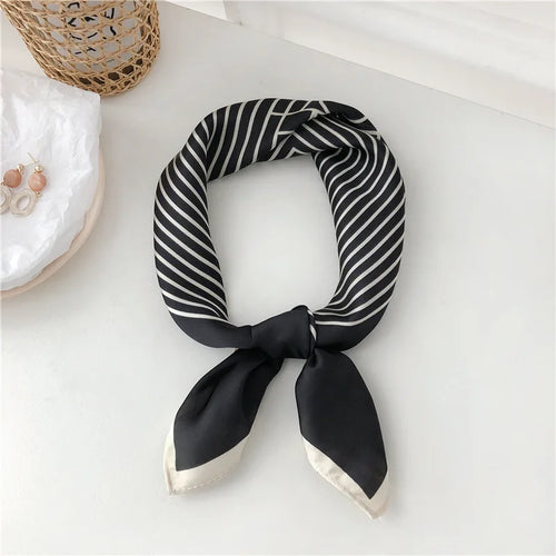 Women Korean version of simple stripes brocade forging 70cm small