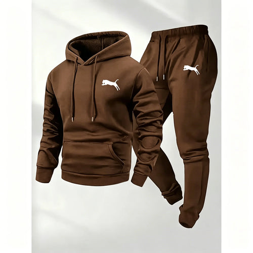 2026 Hot Selling Men's Hooded Sweatshirt & Pants Set Casual Tracksuit