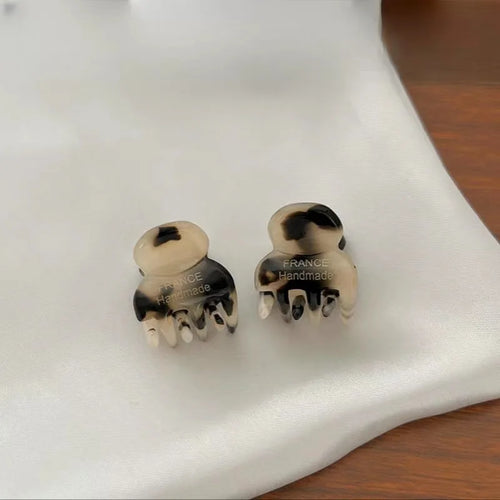 2Pcs/Set Mini 2cm Acetate Small Hair Claw Side Pins Acetate Hair Crabs