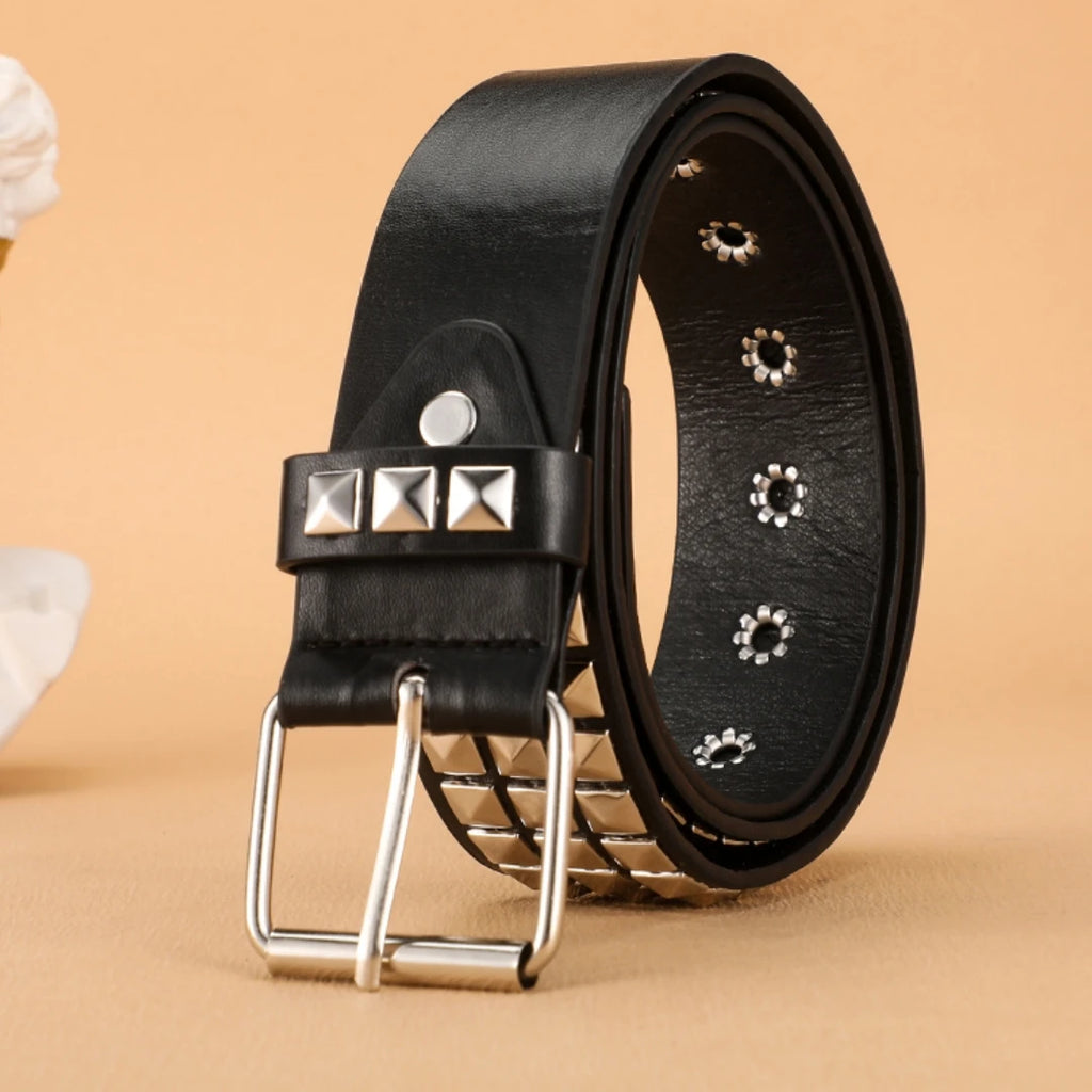 Trend Rivet Belt Heavy Metal Belt Men Women Punk Nightclub Rock Style