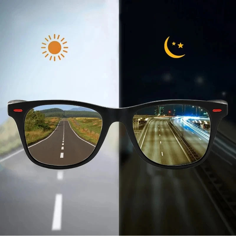 Night Vision Glasses PC Frame Polarized Sunglasses Men Outdoor Sport