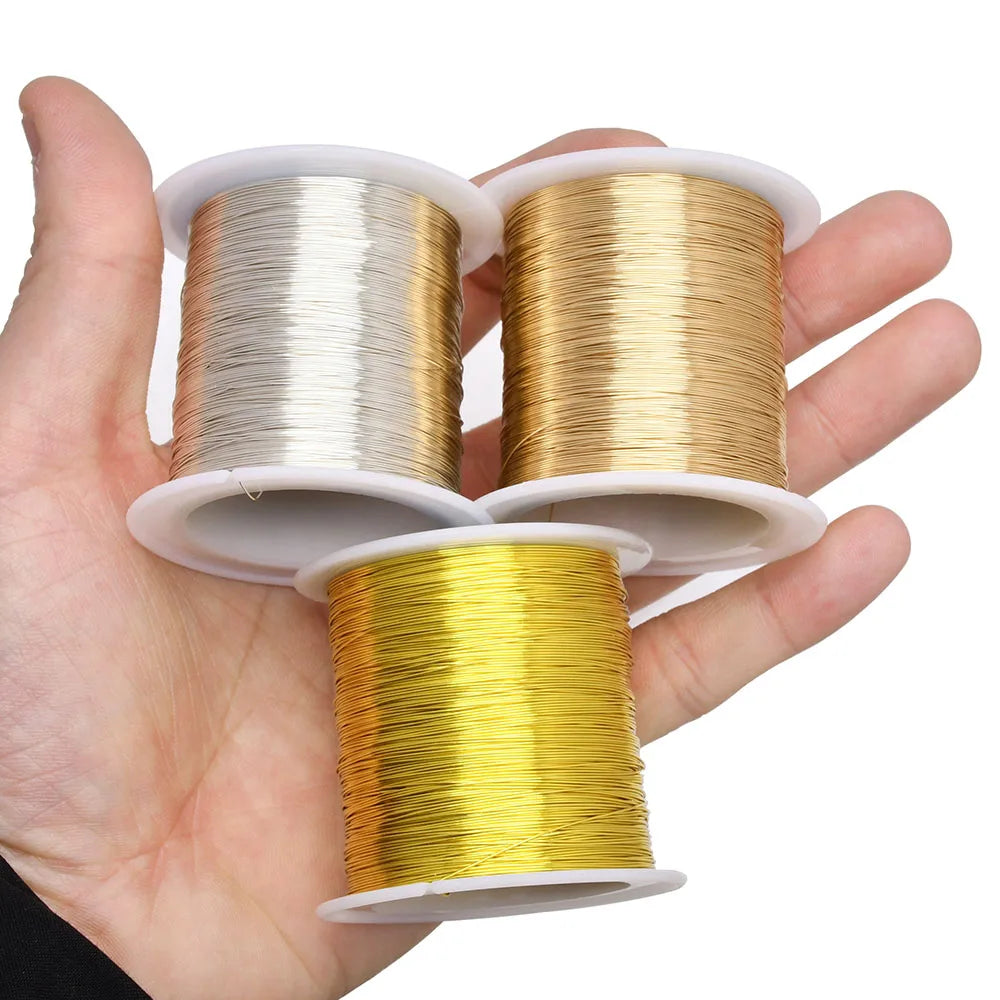 100m/328ft Fadeless Copper Clad Steel Wire Bendable Metal Sculpting