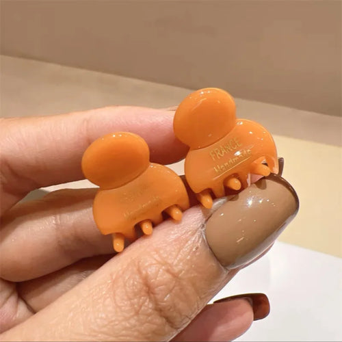 2Pcs/Set Mini 2cm Acetate Small Hair Claw Side Pins Acetate Hair Crabs