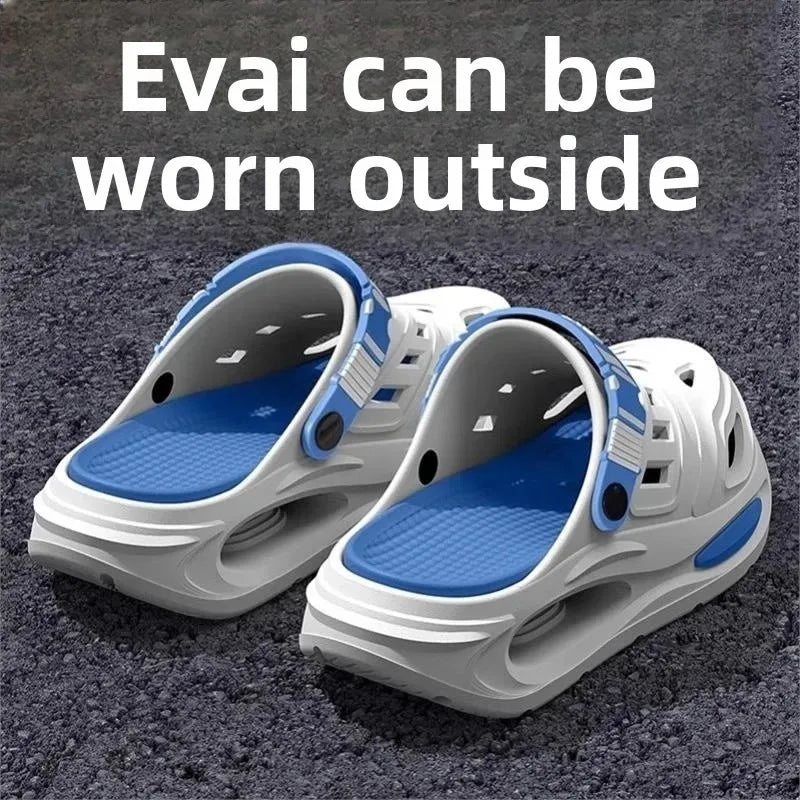 Summer Men's Outdoor Slippers Thick Bottom Anti-slip Clog Shoes