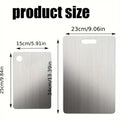 2pcs Stainless Steel Cutting Board Set - Heavy Duty Non-Slip for Meat
