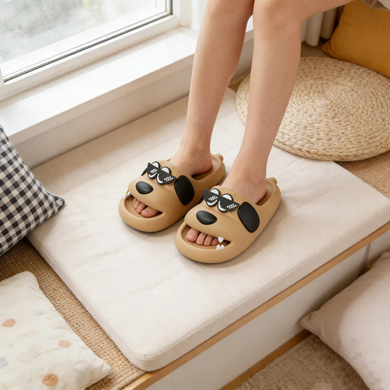 Comfortable Home Women's Summer Cartoon Cool Slippers Indoor Thick