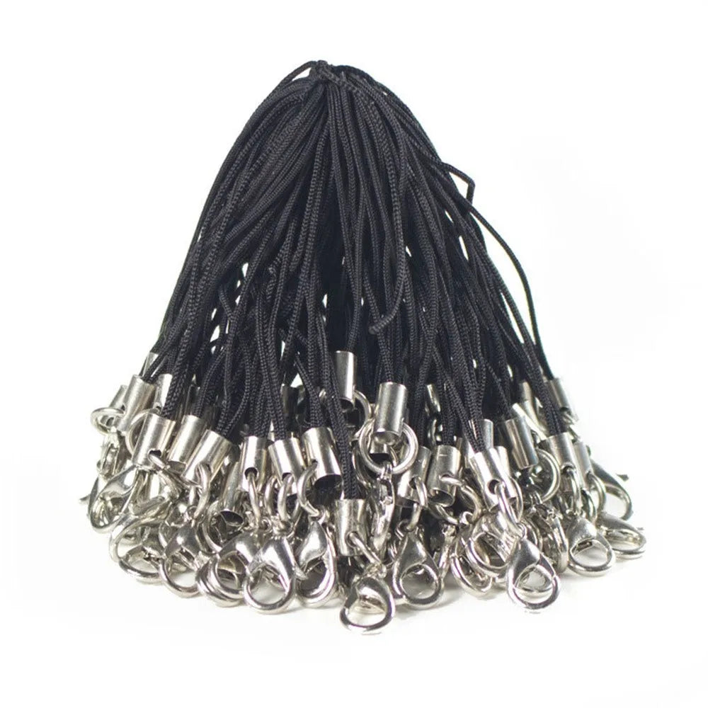 10/20/50Pcs Lobster Clasp Lanyard Strap Cord Mobile Cords Charm Nylon