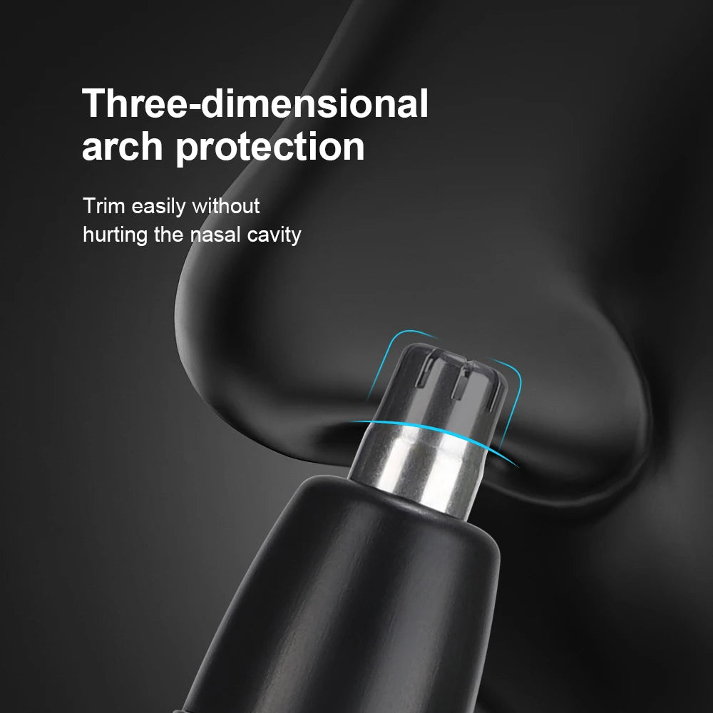 Electric Nose Hair Clipper Rechargeable Automatic Shaving Nose Trimmer