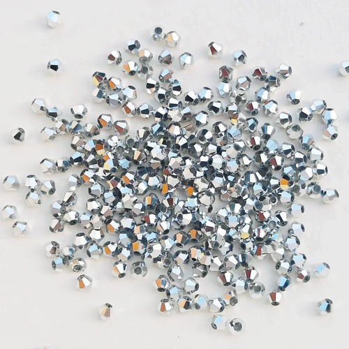 100PCS 4MM Shiny Faceted Austria Crystal Beads Bicone Beads Loose