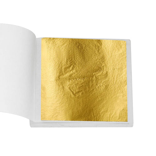 100sheets Imitation Gold Foil Paper Leaf Gilding DIY Epoxy Resin