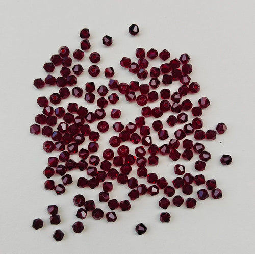 100PCS 4MM Shiny Faceted Austria Crystal Beads Bicone Beads Loose