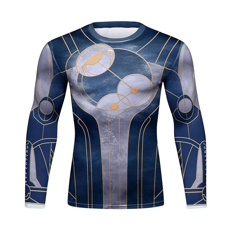 Cody Lundin Quick Dry Brazilian MMA Men's Rashguard With Long Sleeves