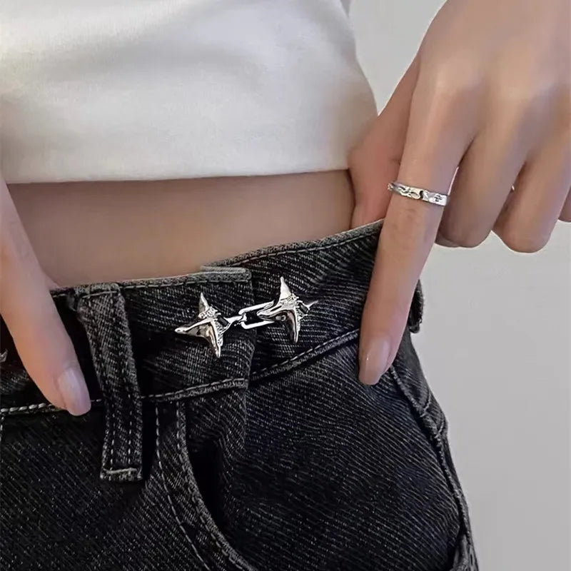 Temperament Four Pointed Star Waist Tightening Tool, Adjustable Waist