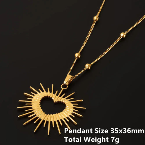 1Pc Religious Christian Catholic Sacred Heart Pendant Necklaces