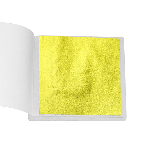 100sheets Imitation Gold Foil Paper Leaf Gilding DIY Epoxy Resin