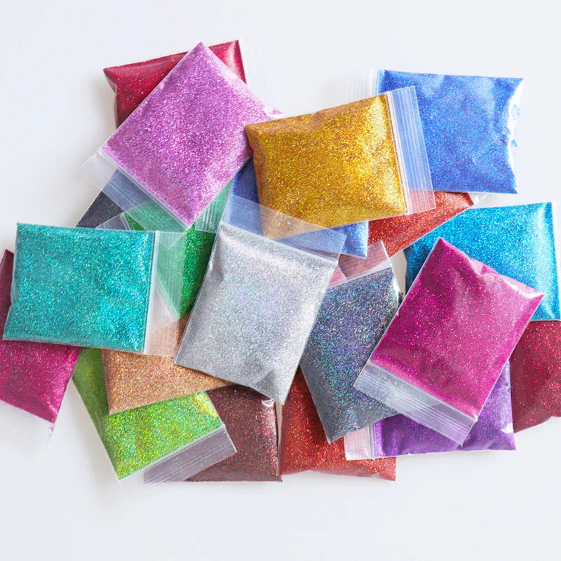 10g/Bag Holographic Fine Glitter Powder For Epoxy Filling Laser