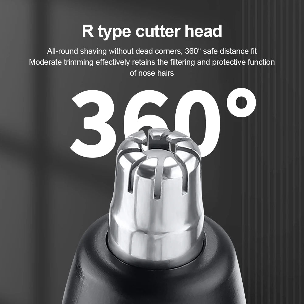Electric Nose Hair Clipper Rechargeable Automatic Shaving Nose Trimmer