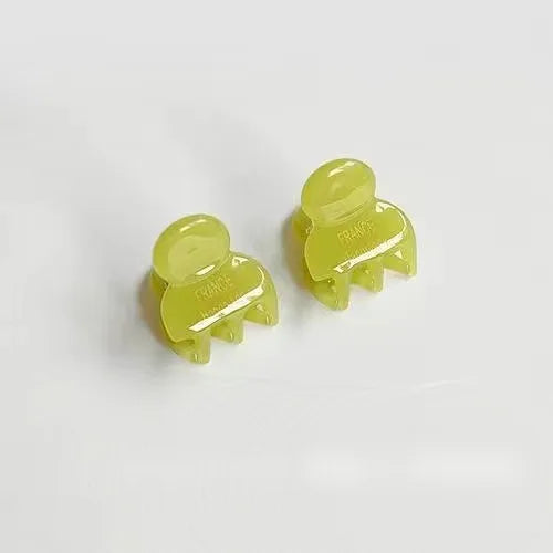 2Pcs/Set Mini 2cm Acetate Small Hair Claw Side Pins Acetate Hair Crabs