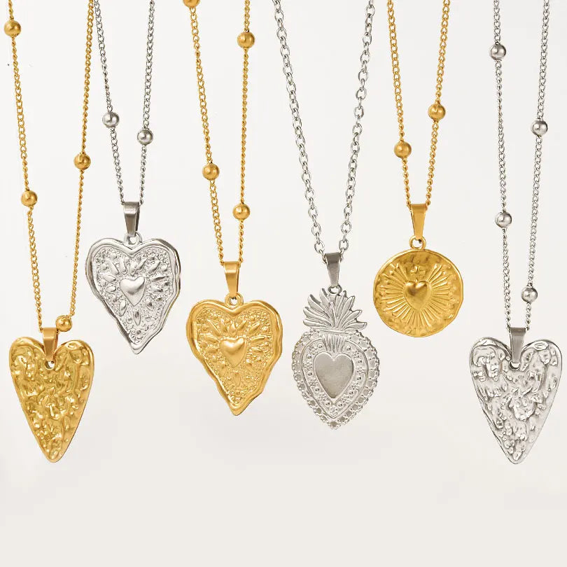 1Pc Religious Christian Catholic Sacred Heart Pendant Necklaces