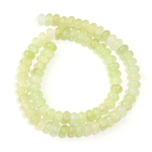 1 String 5x8mm Glass Beads Colorful Abacus Flat Round Loose Beads For