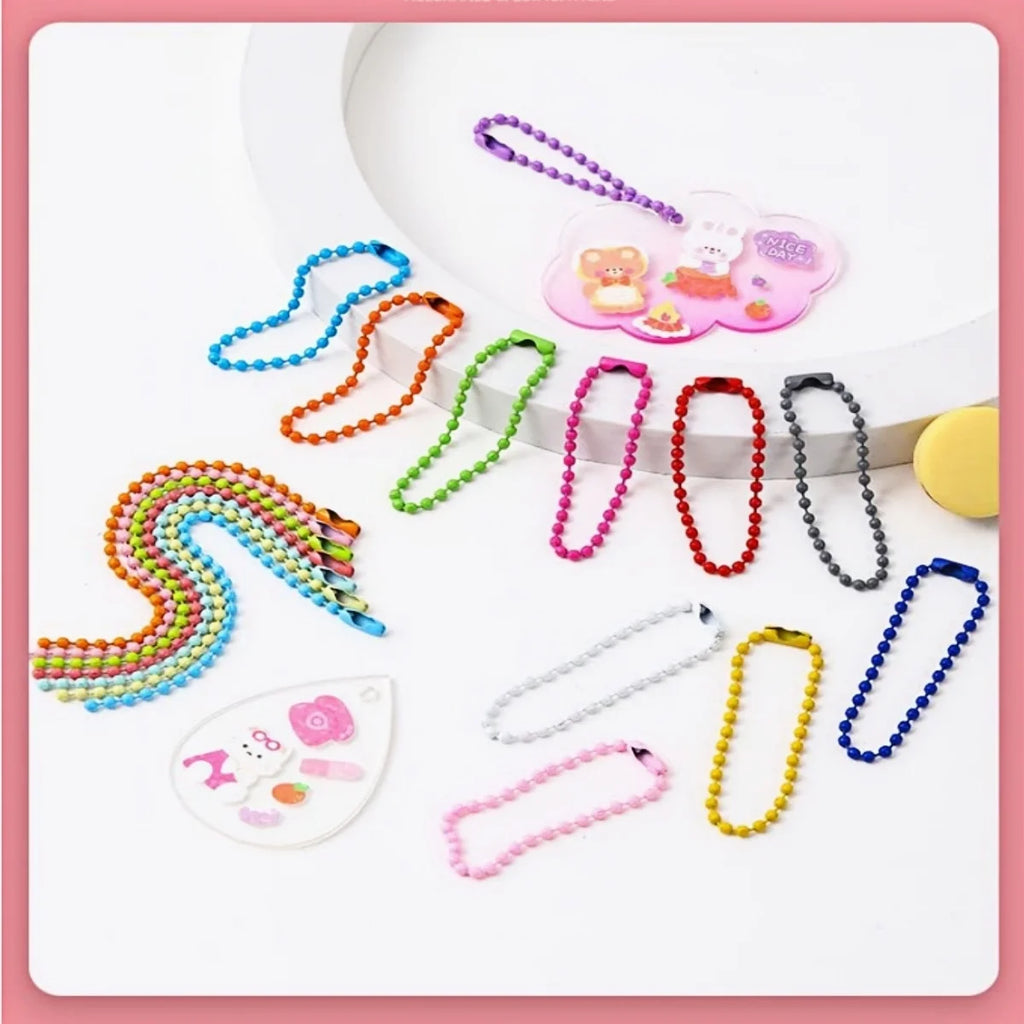 100PCS 12cm Bead Chains Fits Key Chain/Dolls/Label Hand Tag Connector