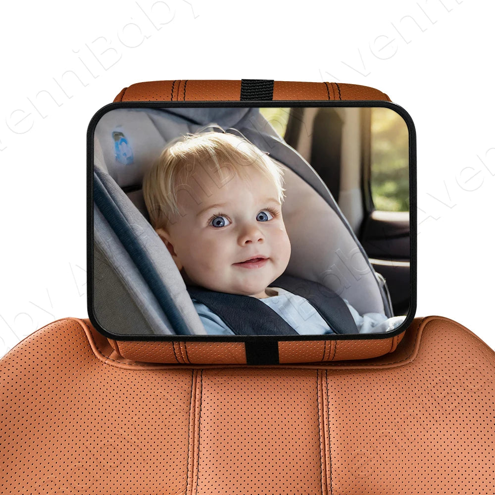 1pc Shatterproof Baby Car Mirror Car Safety Seat Rearview Mirror, Easy