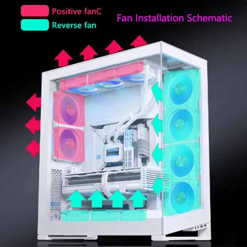 UPSIREN UF-1 PRISM 4 PRO Computer Chassis Fan 12cm ARGB 4 Pin PWM
