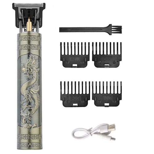 2026 T9 Vintage Hair Clipper Cordless Electric USB Fast Charging
