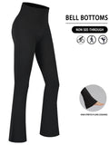 Plus Size Women's Super Soft High Waisted Flare Pants, Leggings Tummy