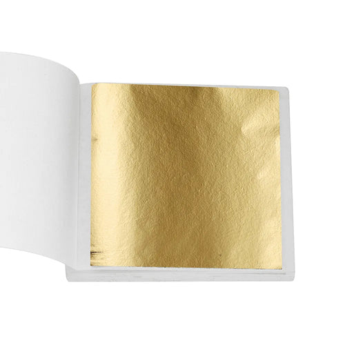 100sheets Imitation Gold Foil Paper Leaf Gilding DIY Epoxy Resin