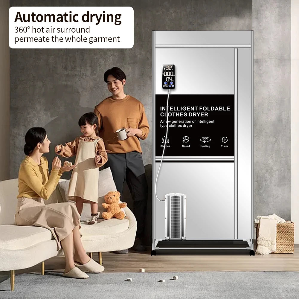 Portable Electric Clothes Dryer, 1600W Heated Clothes Airer,Travel