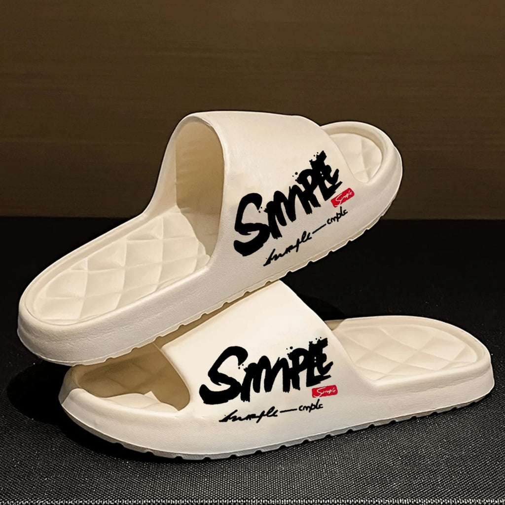 Four-Season Men's Fashion Slippers, Waterproof Non-Slip Casual Soft