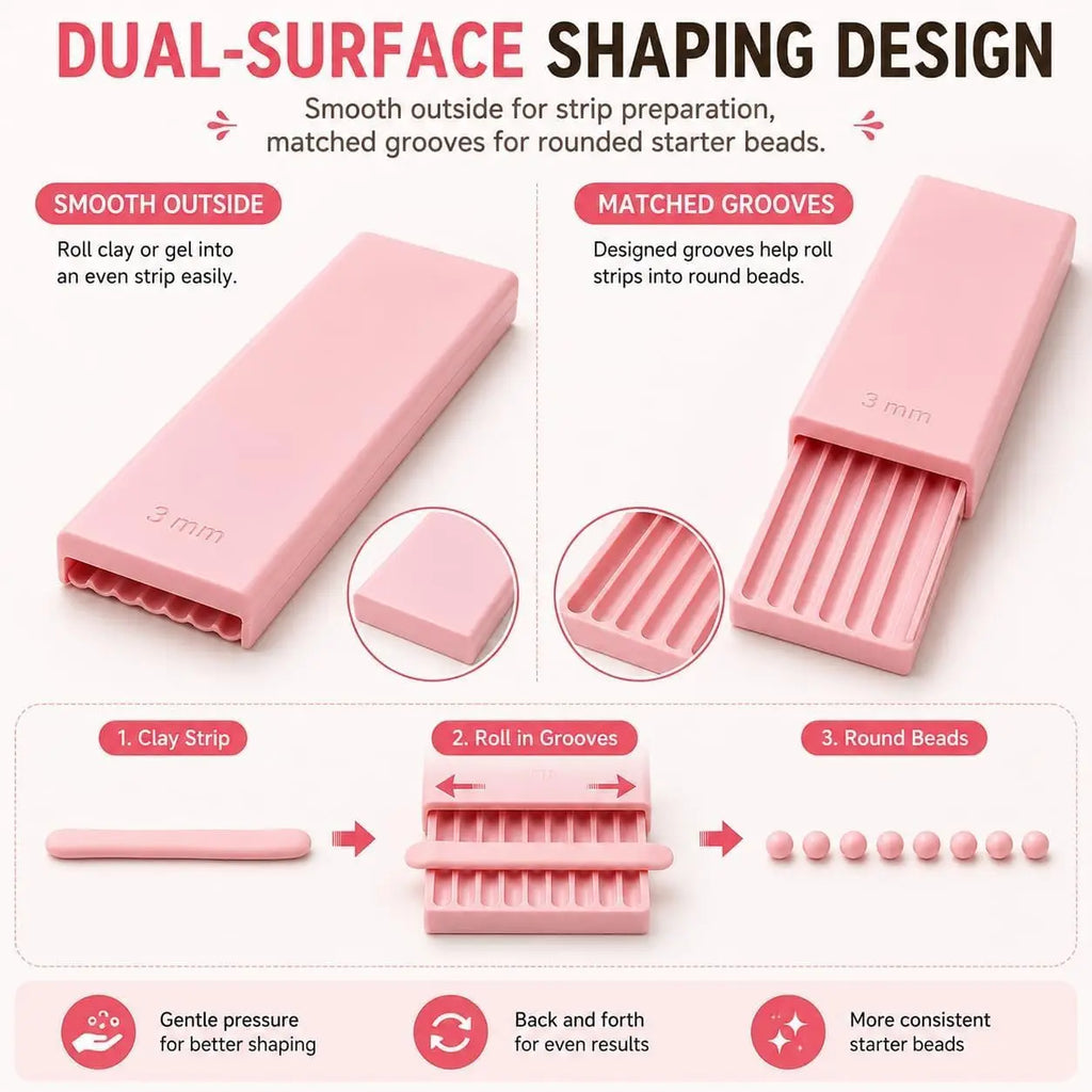 4PCS 3D Print Clay Gel Ball Maker Tool, Nail Art Bead Roller for 3D