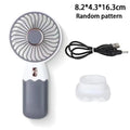 ∶2In1 Mini Electric Fan Outdoor Portable Handheld Usb Rechargeable