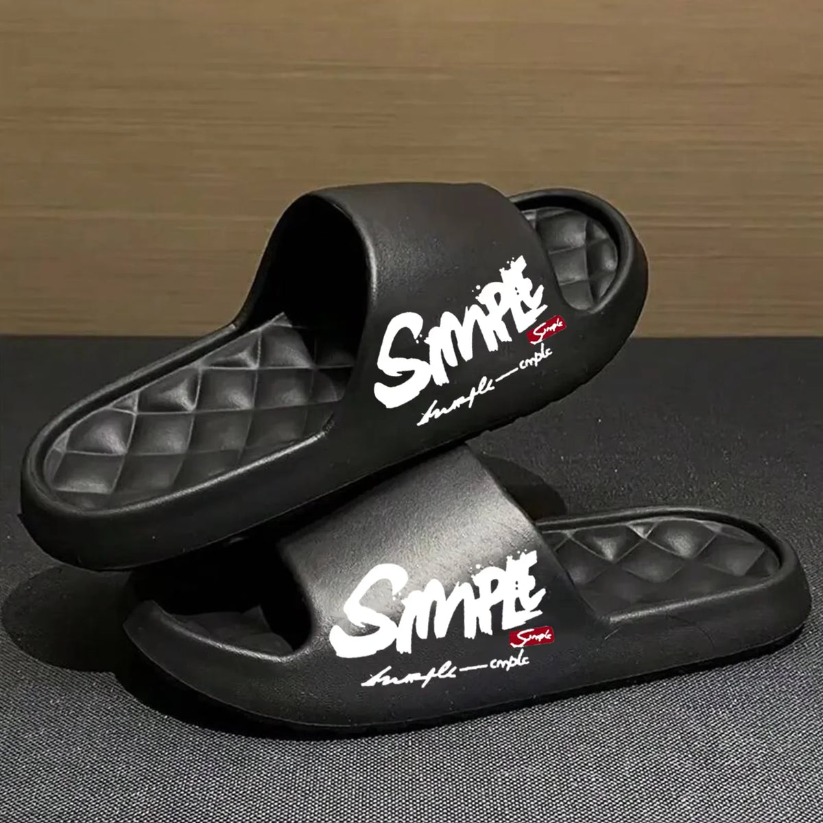 Four-Season Men's Fashion Slippers, Waterproof Non-Slip Casual Soft