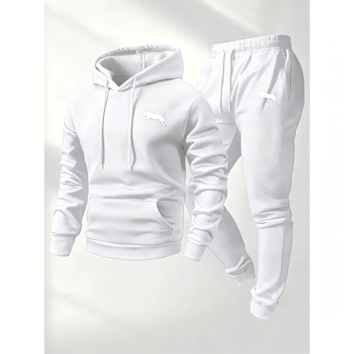 2026 Hot Selling Men's Hooded Sweatshirt & Pants Set Casual Tracksuit