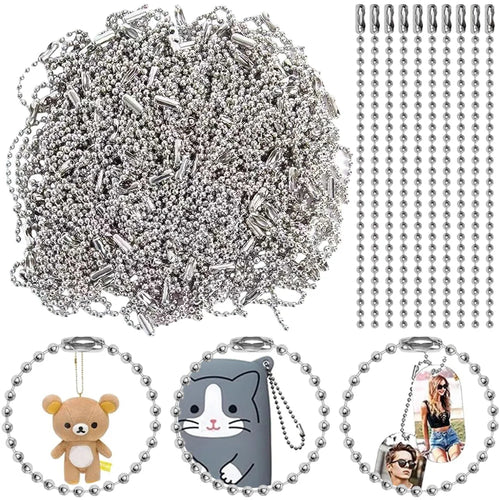 100PCS 12cm Bead Chains Fits Key Chain/Dolls/Label Hand Tag Connector