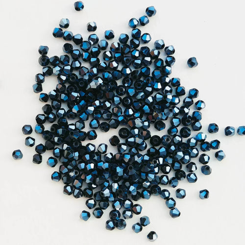 100PCS 4MM Shiny Faceted Austria Crystal Beads Bicone Beads Loose