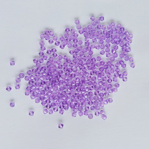 100PCS 4MM Shiny Faceted Austria Crystal Beads Bicone Beads Loose
