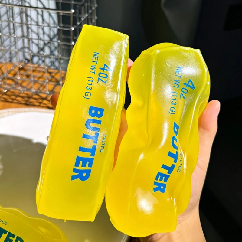 New Squishy Simulated Butter Squeeze Toy Soft Stress Relief Slow