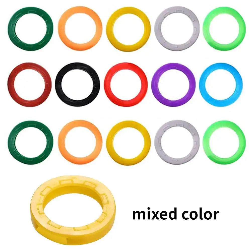 10pcs 24pcs 32pcs Color Key Sleeve Mixed Color Soft Silicone Elastic